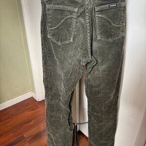 mustang corduroy jeans women waist 24"  mid rise made in germany